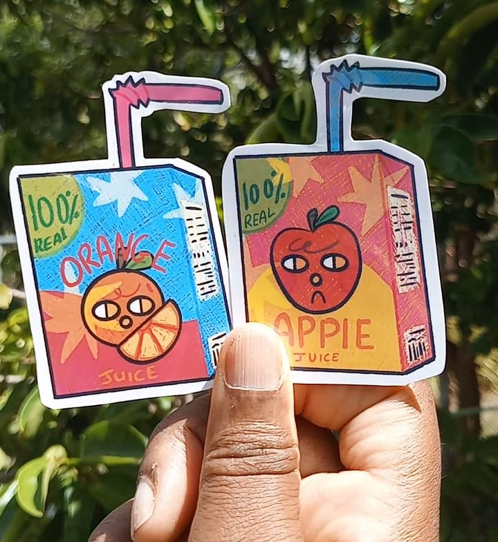 Juice Box Die-Cut Stickers